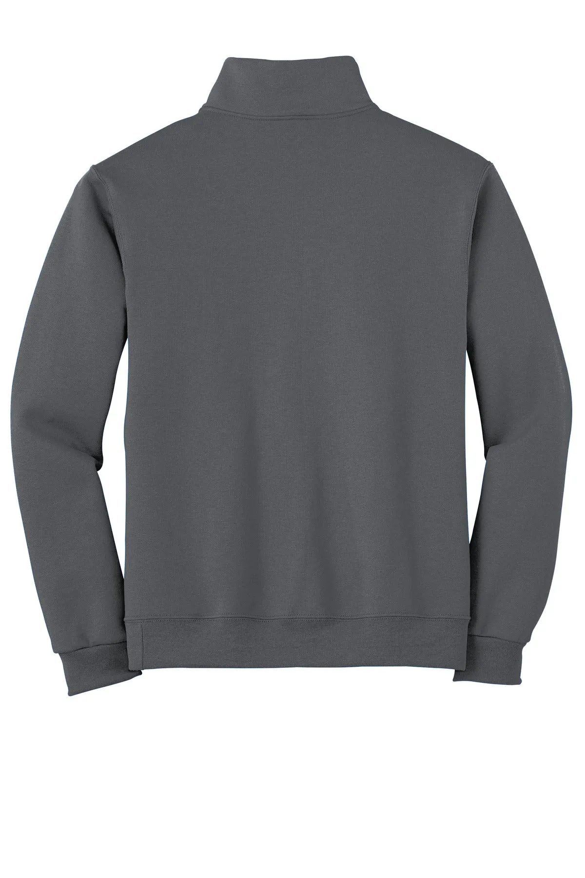 Jerzees NuBlend 1/4-Zip Cadet Collar Sweatshirt. 995M Charcoal Grey