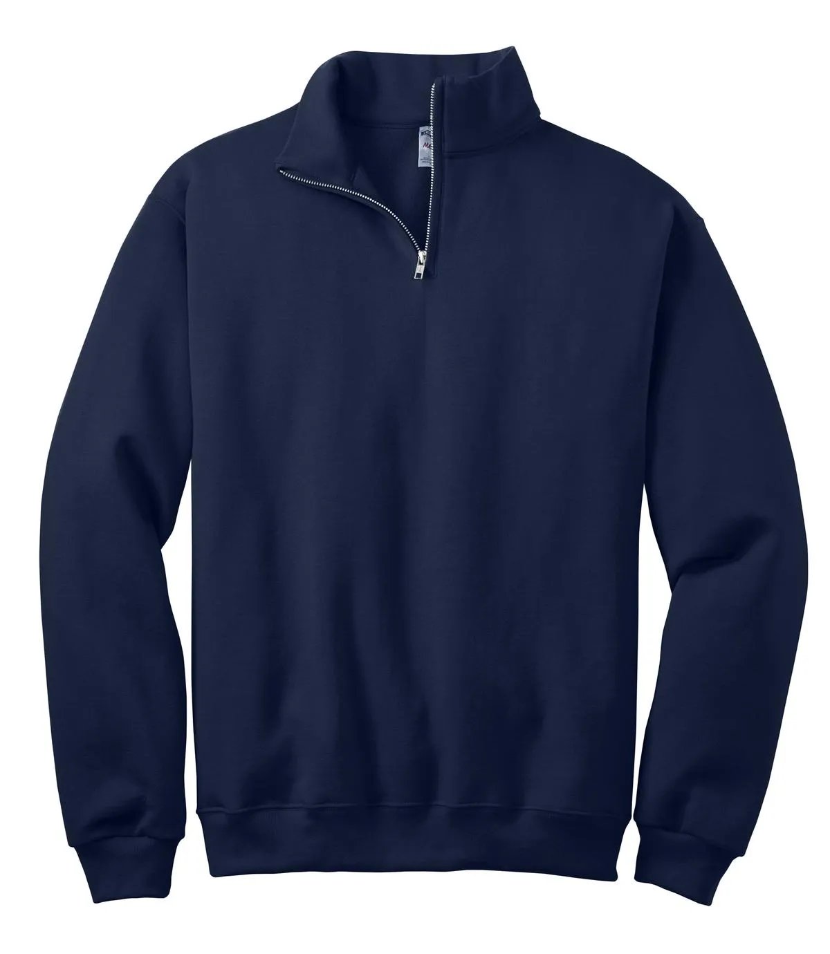 Jerzees NuBlend 1/4-Zip Cadet Collar Sweatshirt. 995M Navy