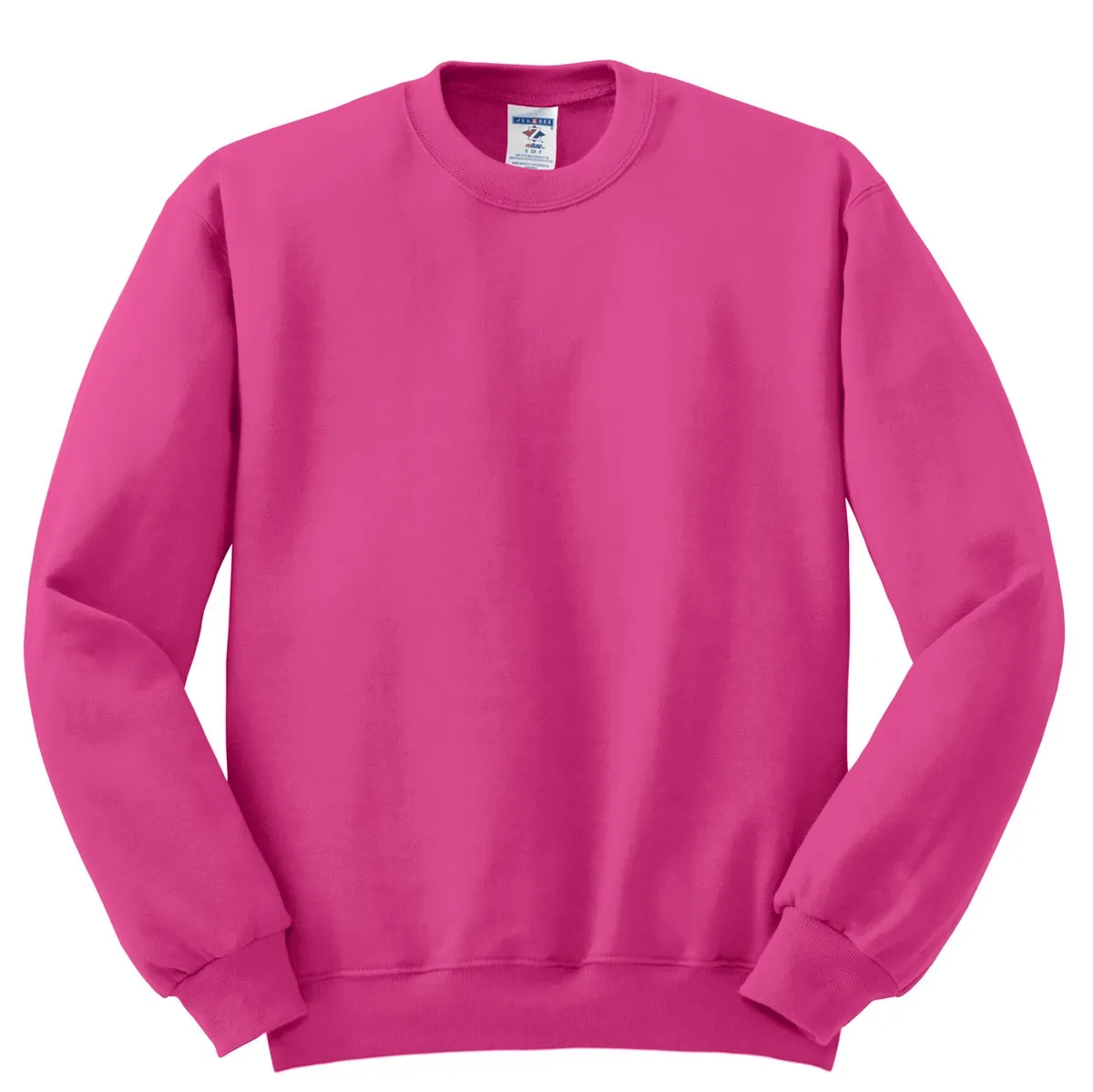 Jerzees NuBlend Crewneck Sweatshirt.  562M Cyber Pink