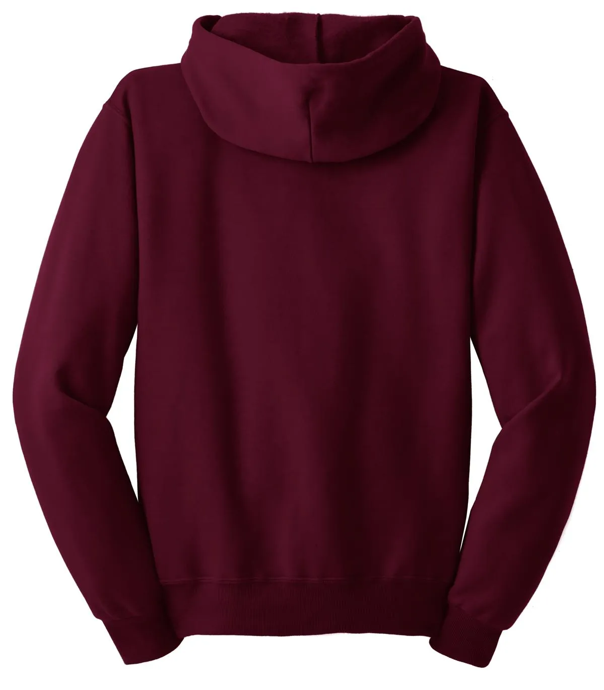 Jerzees NuBlend Full-Zip Hooded Sweatshirt.  993M Maroon