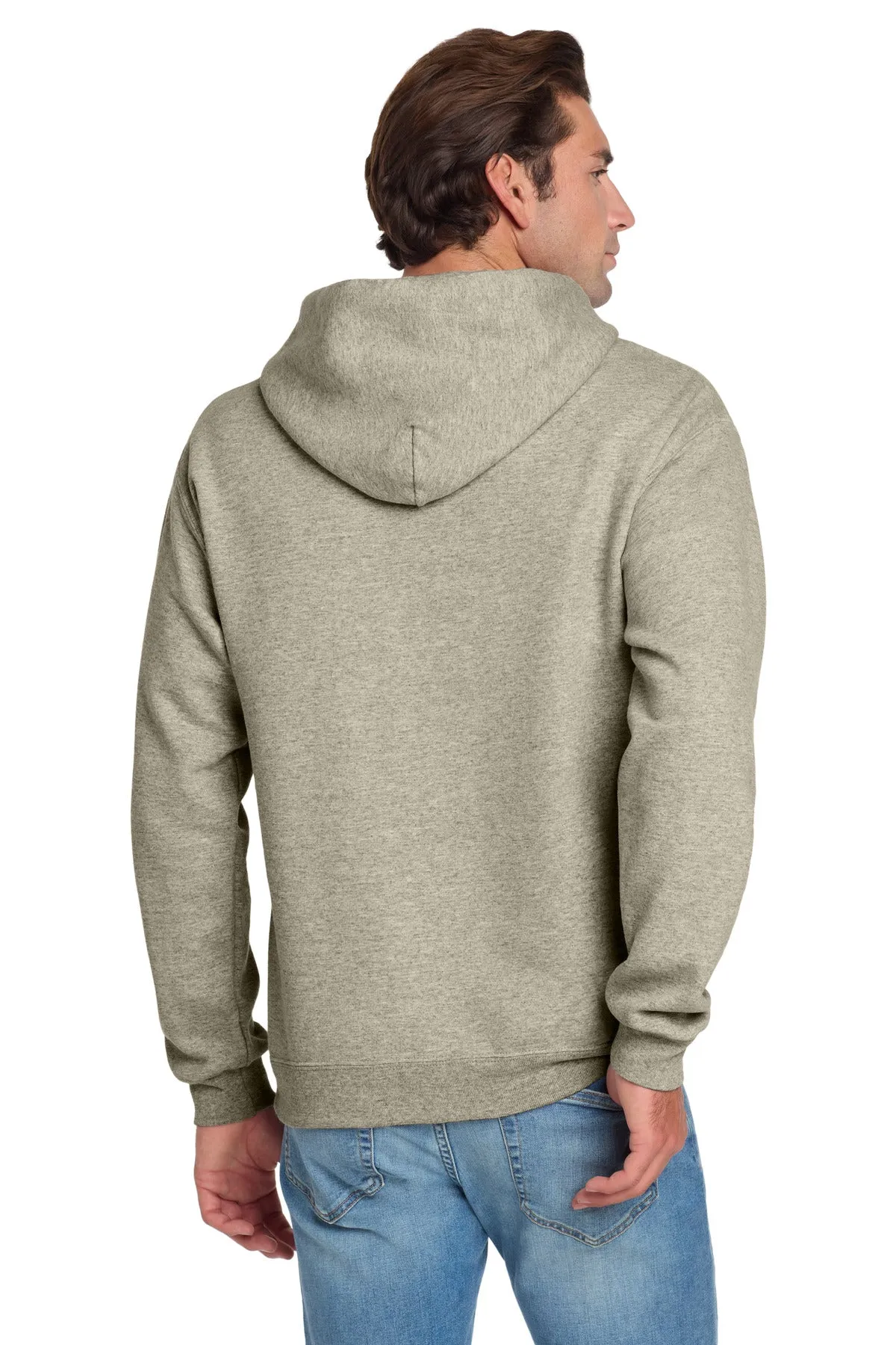 Jerzees NuBlend Pullover Hooded Sweatshirt.  996M Oatmeal Heather