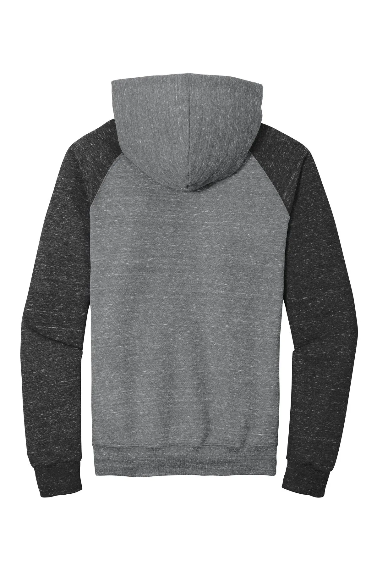 Jerzees  Snow Heather French Terry Raglan Hoodie 90M Charcoal/ Black