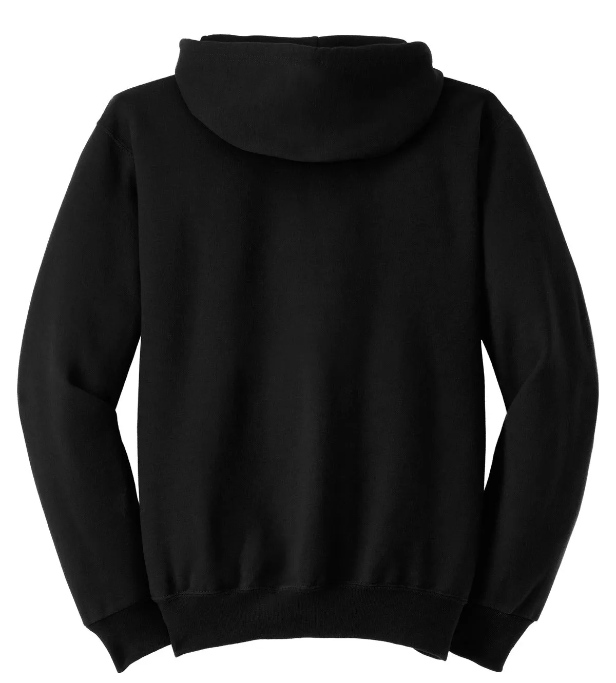 Jerzees Super Sweats NuBlend Full-Zip Hooded Sweatshirt.  4999M Black
