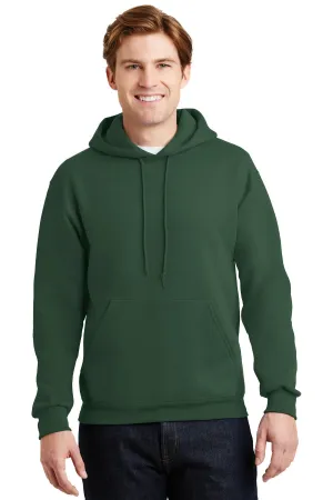 Jerzees Super Sweats NuBlend Pullover Hooded Sweatshirt.  4997M Forest Green