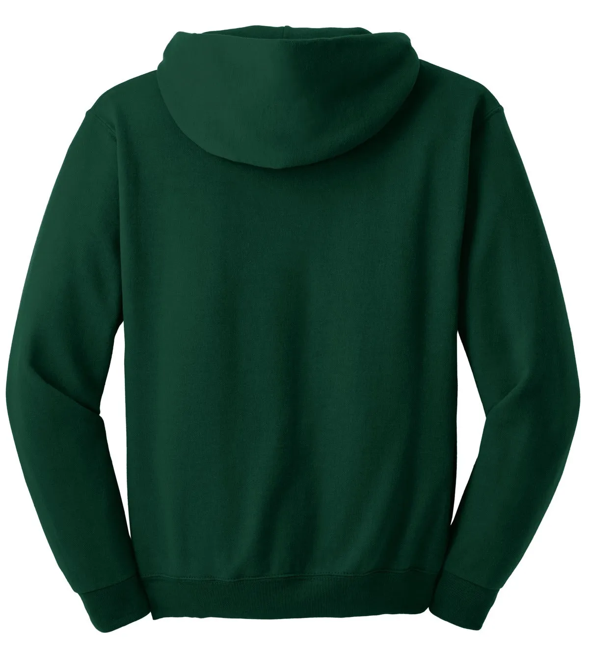 Jerzees Super Sweats NuBlend Pullover Hooded Sweatshirt.  4997M Forest Green