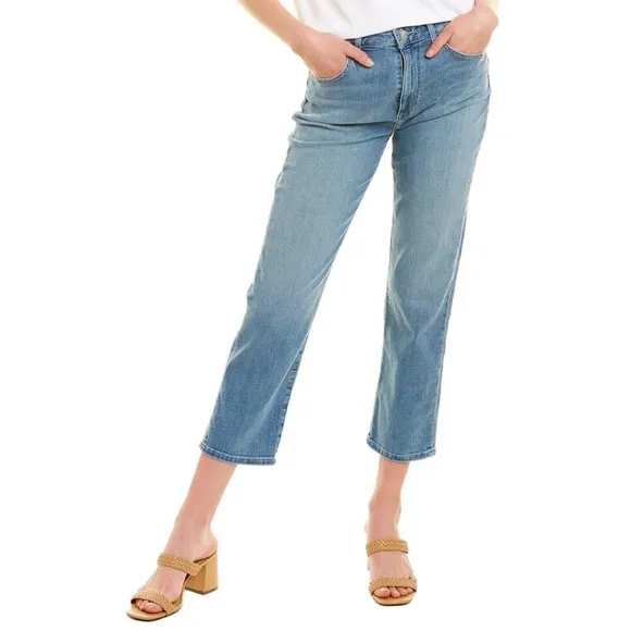 JOE’S • High Rise Straight Crop Jean ankle medium wash Esmaria blue