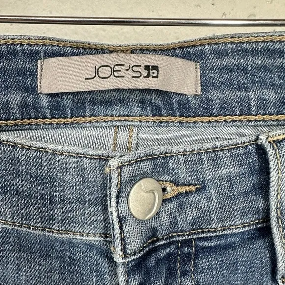 Joe's Size 28 Lara Mid Rise Straight Distressed Ankle Stretch Jeans NEW