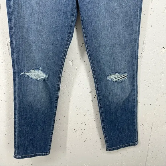 Joe's Size 28 Lara Mid Rise Straight Distressed Ankle Stretch Jeans NEW