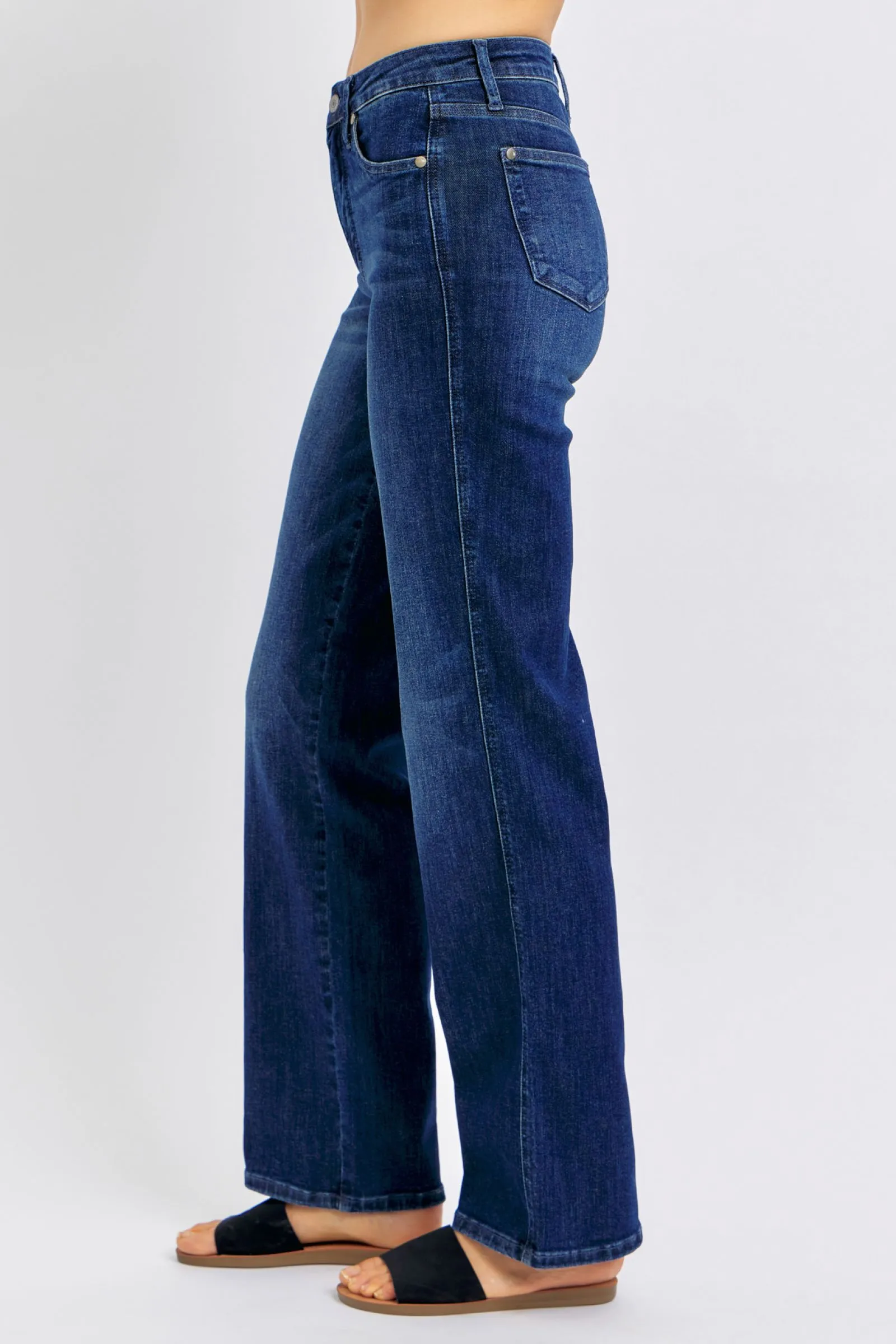 Judy Blue Mid Rise Straight Tummy Control