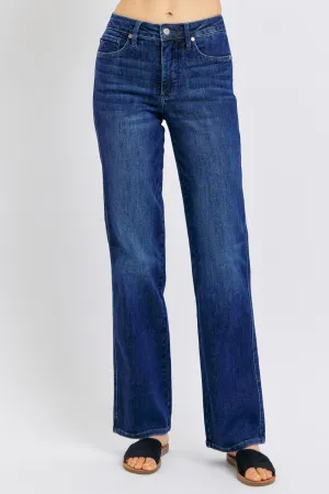 Judy Blue Mid Rise Straight Tummy Control