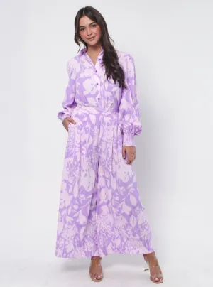 Kate Shirt - Purple Print