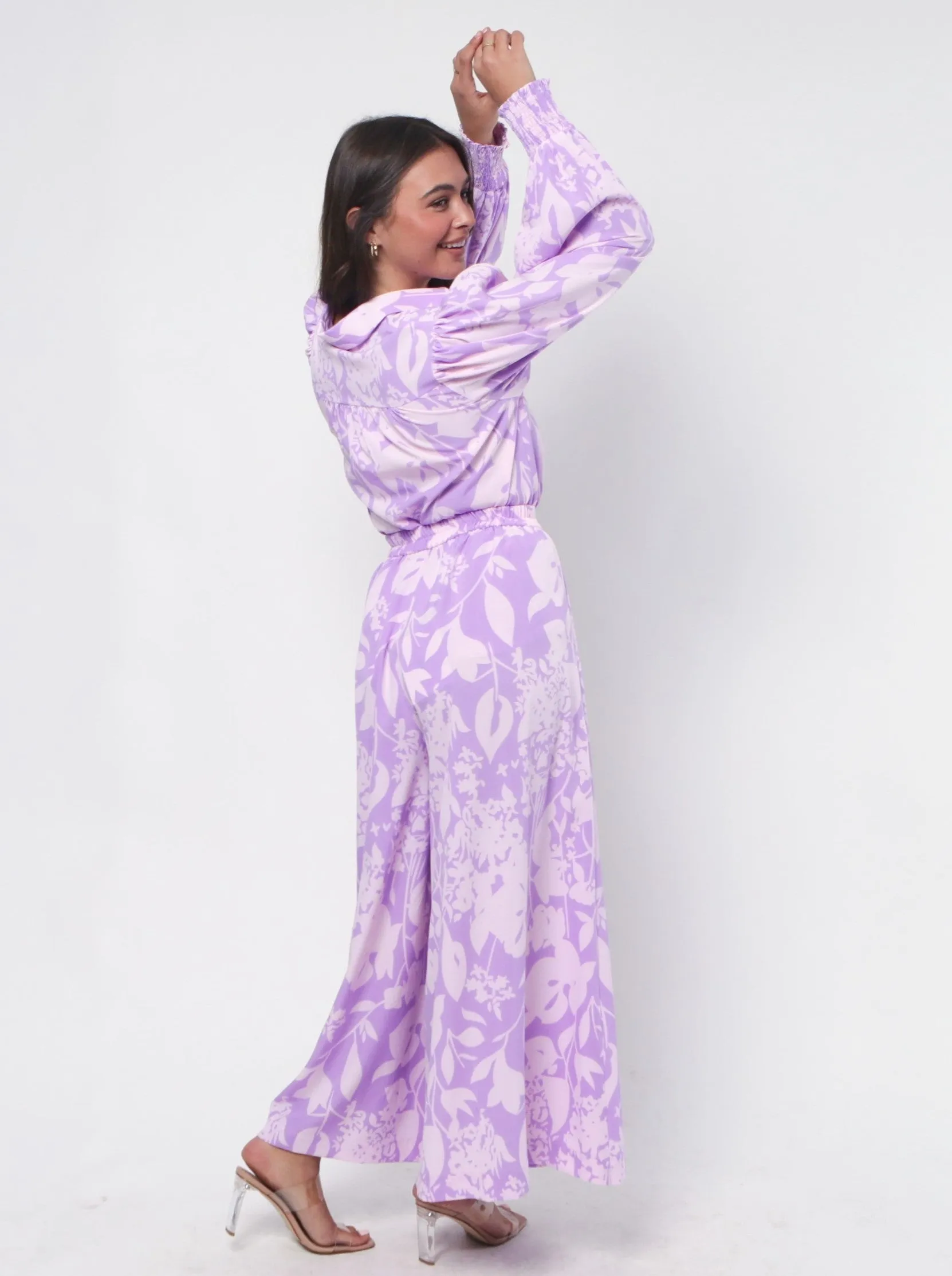 Kate Shirt - Purple Print