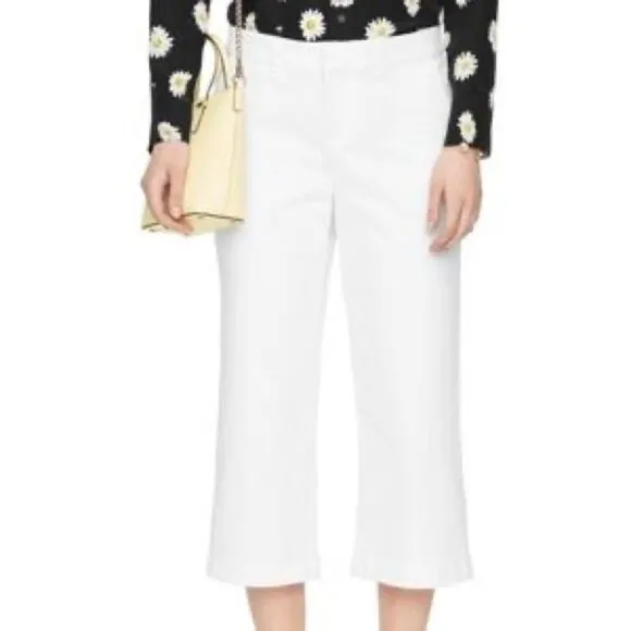Kate spade broome street White Cropped Jeans Size 23