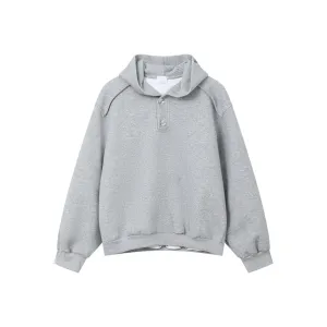 Knitted Hooded Sweatshirt