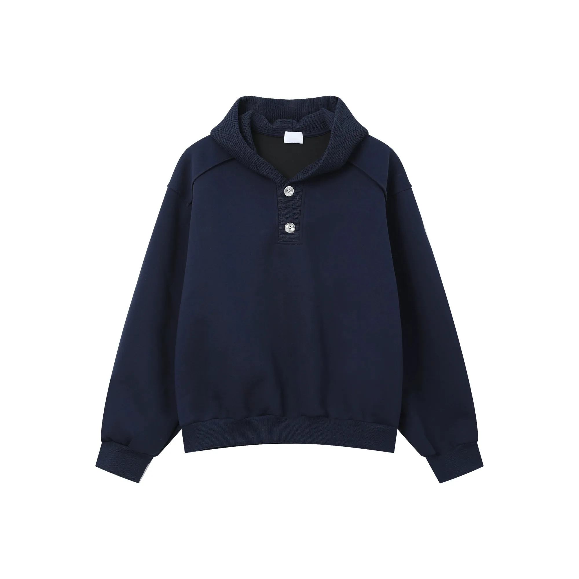 Knitted Hooded Sweatshirt