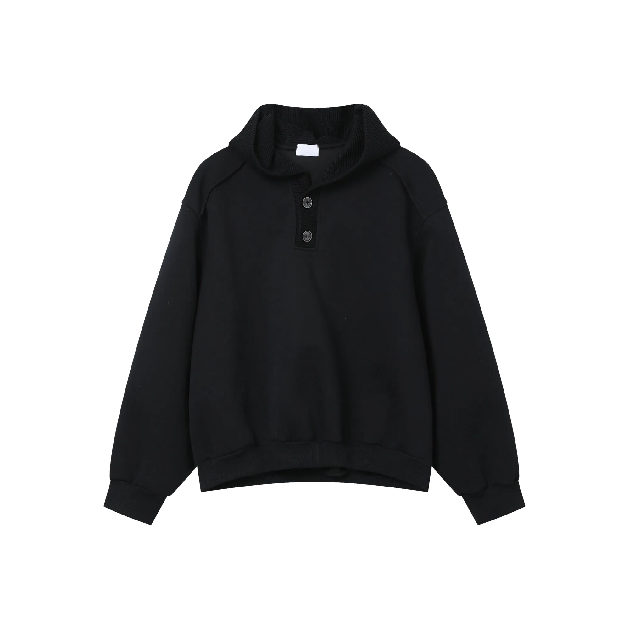 Knitted Hooded Sweatshirt