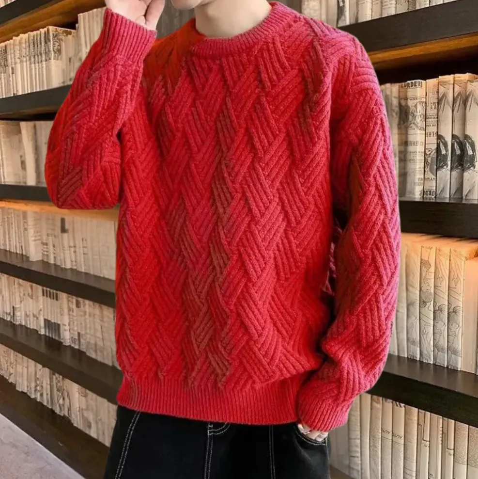 Kronid - trendy and loose knitted men's jumper