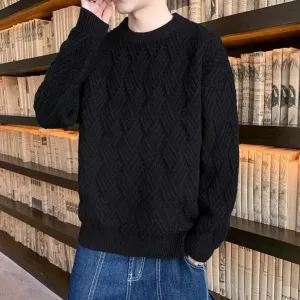 Kronid - trendy and loose knitted men's jumper