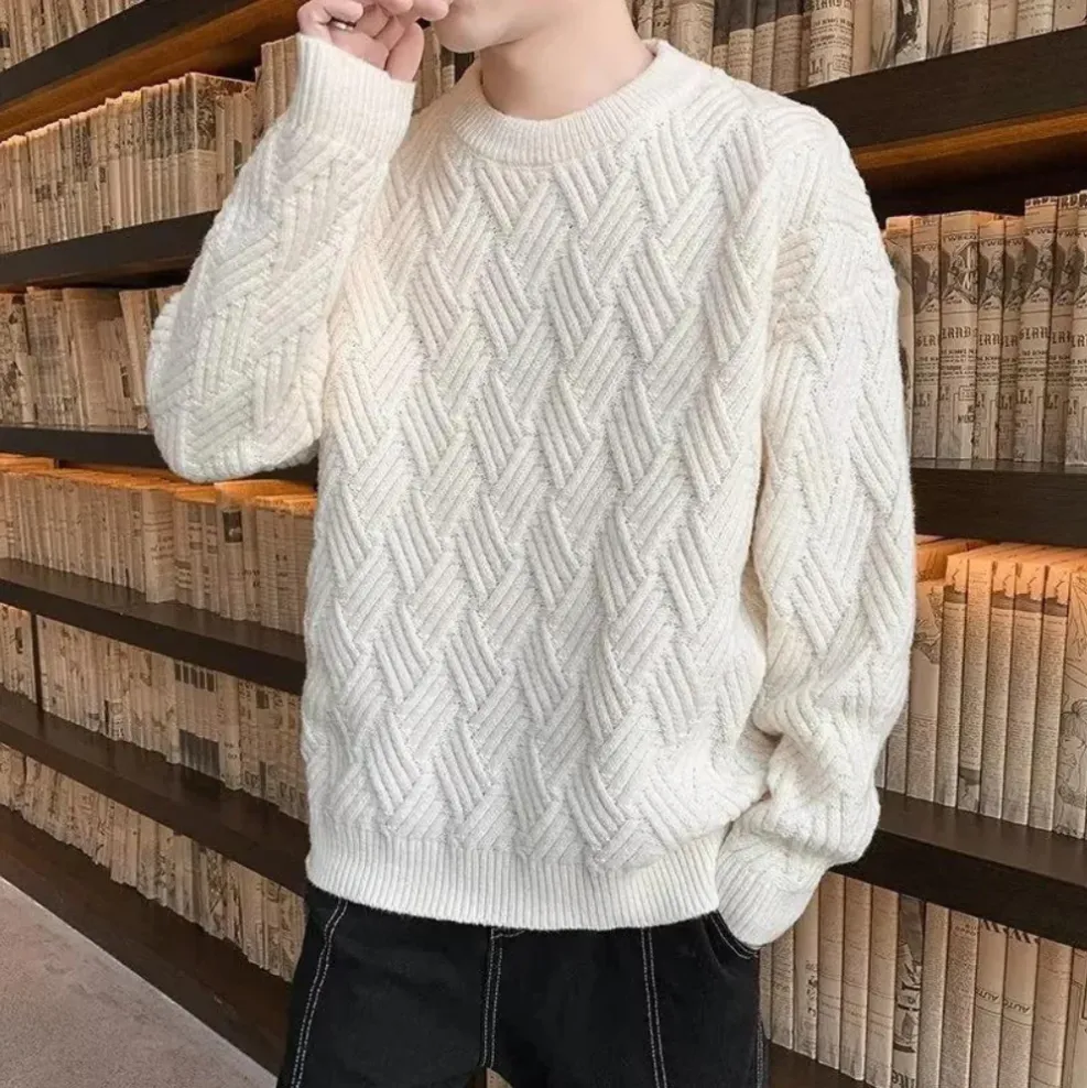 Kronid - trendy and loose knitted men's jumper