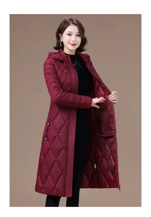 Ladies diamond quilting slim coat women padded jacket fashion jacket