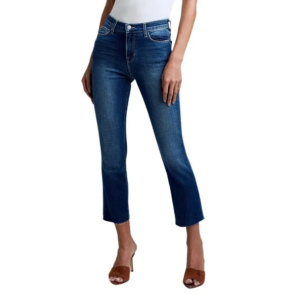 L'Agence - Sada High Rise Crop Slim Jean - Sequoia