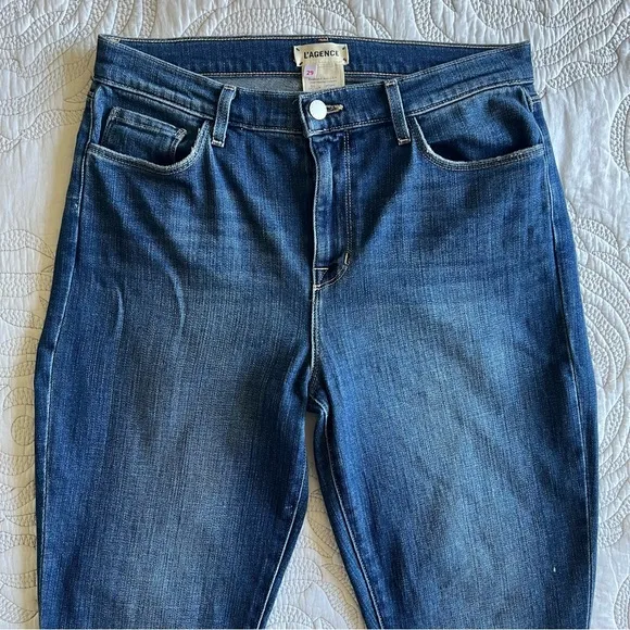 L'Agence - Sada High Rise Crop Slim Jean - Sequoia