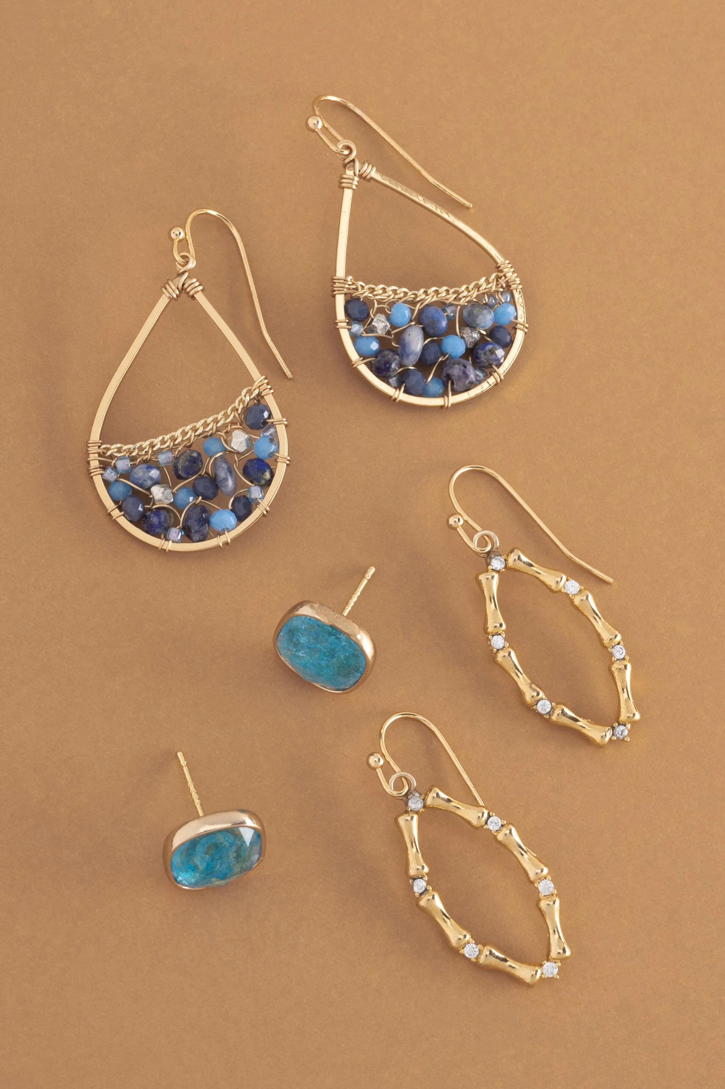 Lapis Mix Set Earrings