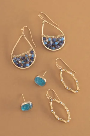 Lapis Mix Set Earrings
