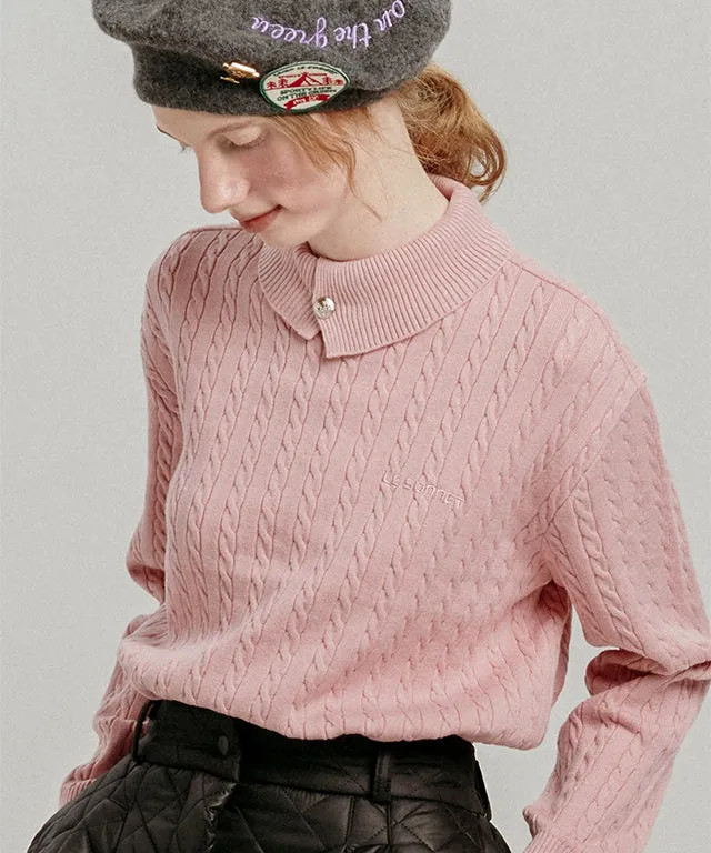LE SONNET  Duke Cable Knit - 4 Colors