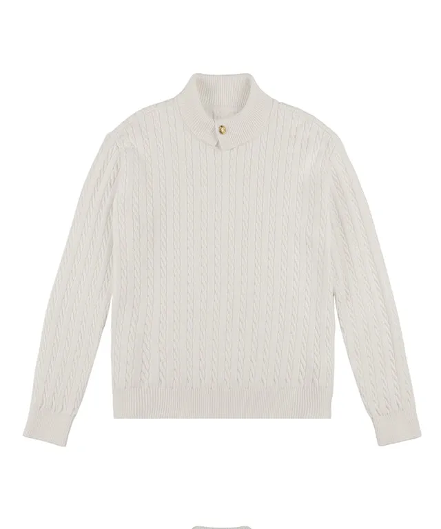 LE SONNET  Duke Cable Knit - 4 Colors