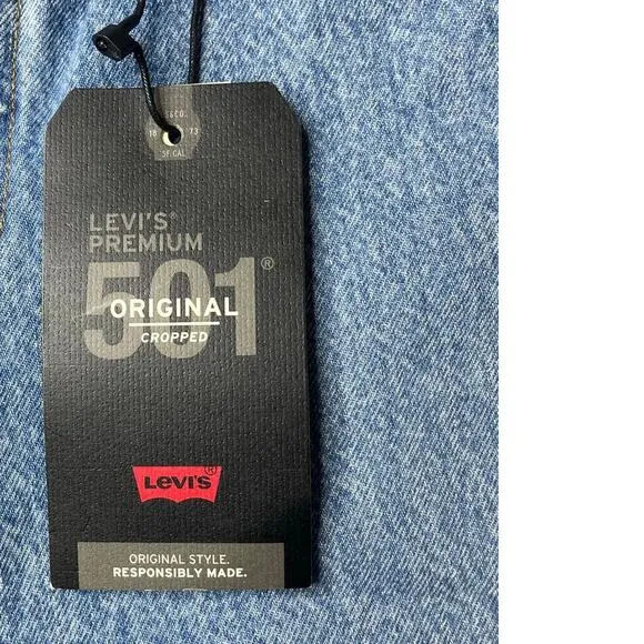 Levi’s  501 Original Cropped Straight Leg Jeans Women's Size 31X26 New