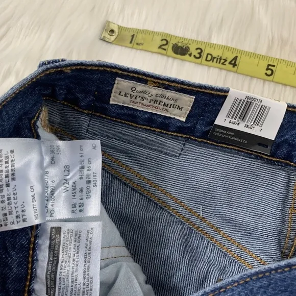 Levi's Size 24 Sansome Winter 501 Distressed Skinny Denim Jeans