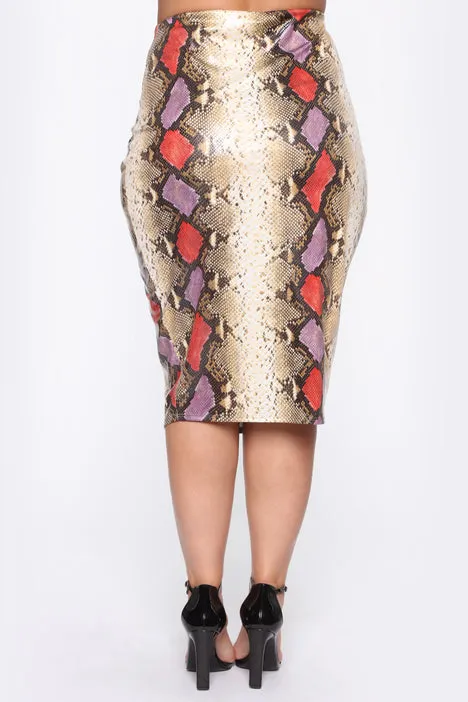 Like A Snake Ma Midi Skirt