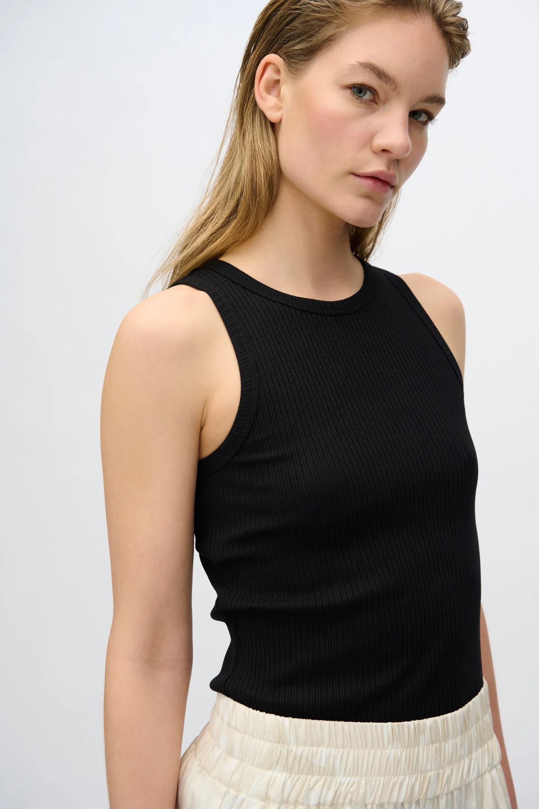 Lila tank top 4226 GOTS - Black