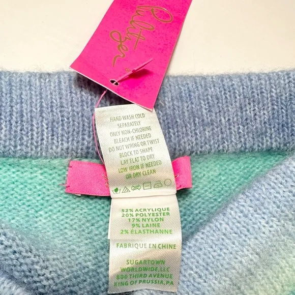 Lilly Pulitzer Wanetta Sweater Short, Surf Blue Spacedye