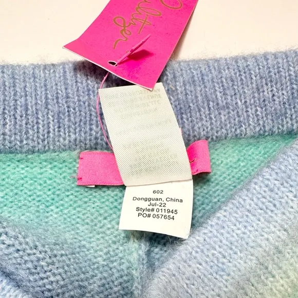 Lilly Pulitzer Wanetta Sweater Short, Surf Blue Spacedye