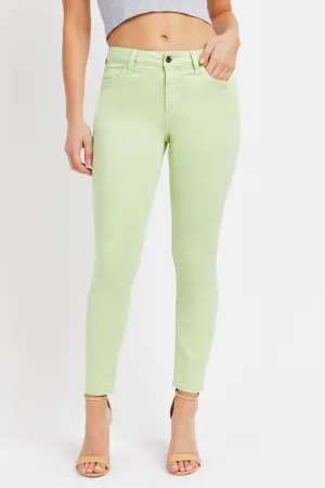 Lime Mid Rise Skinny Cello Jeans