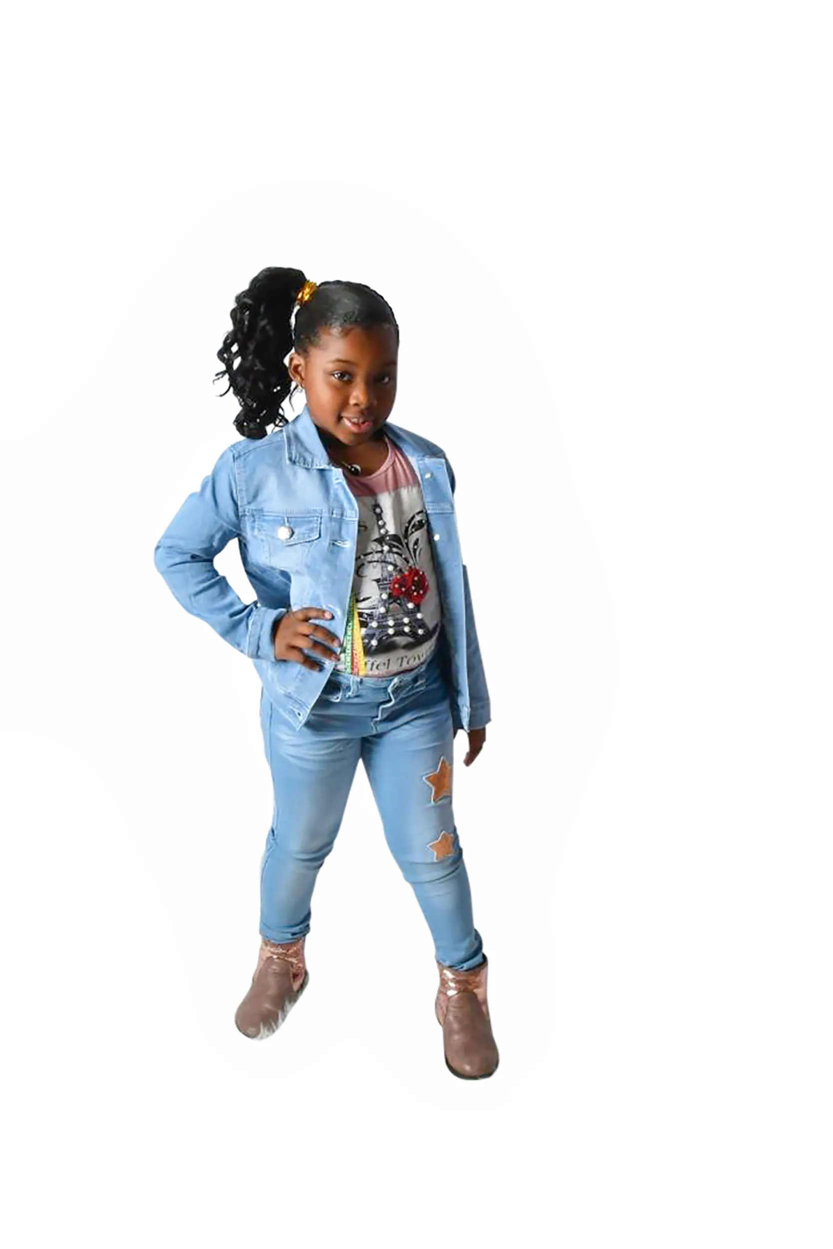 Londyn Rockin The Blue Girls Denim Jacket