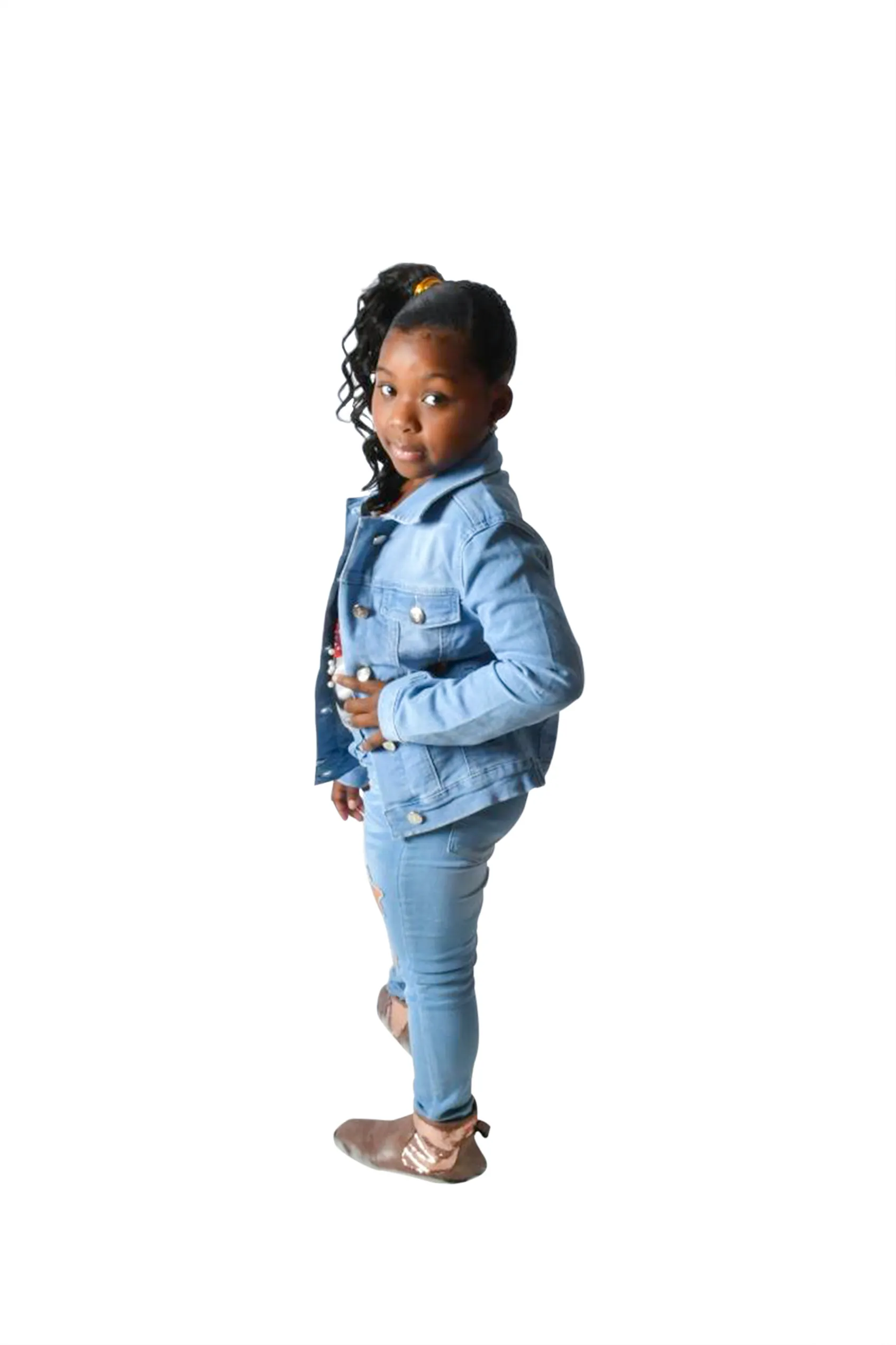 Londyn Rockin The Blue Girls Denim Jacket