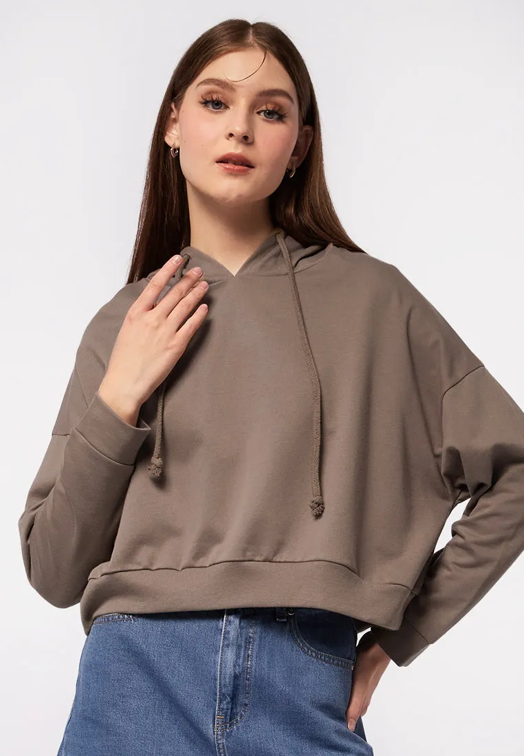 Long Sleeve Crop Hoodies