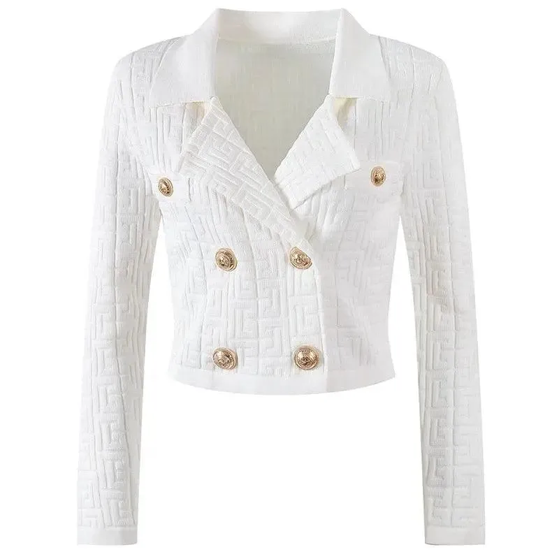 Long Sleeve Stretch Knit Two Piece Set