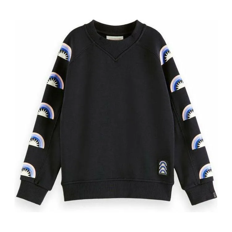 Loose-Fit Artwork Sweatshirt - Night