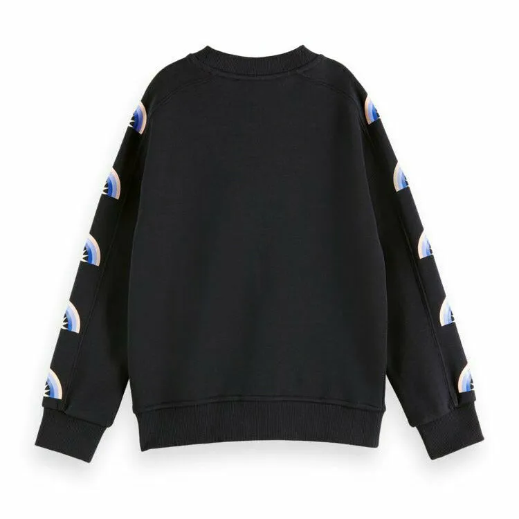 Loose-Fit Artwork Sweatshirt - Night