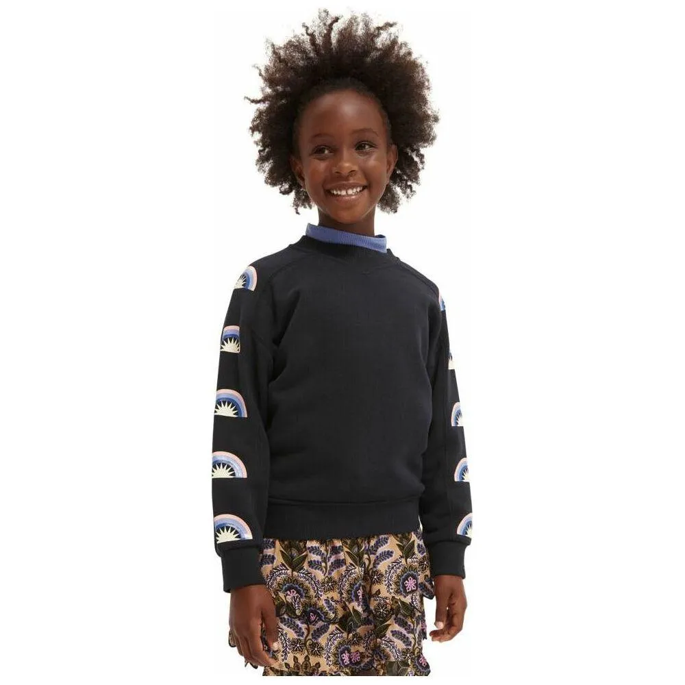 Loose-Fit Artwork Sweatshirt - Night