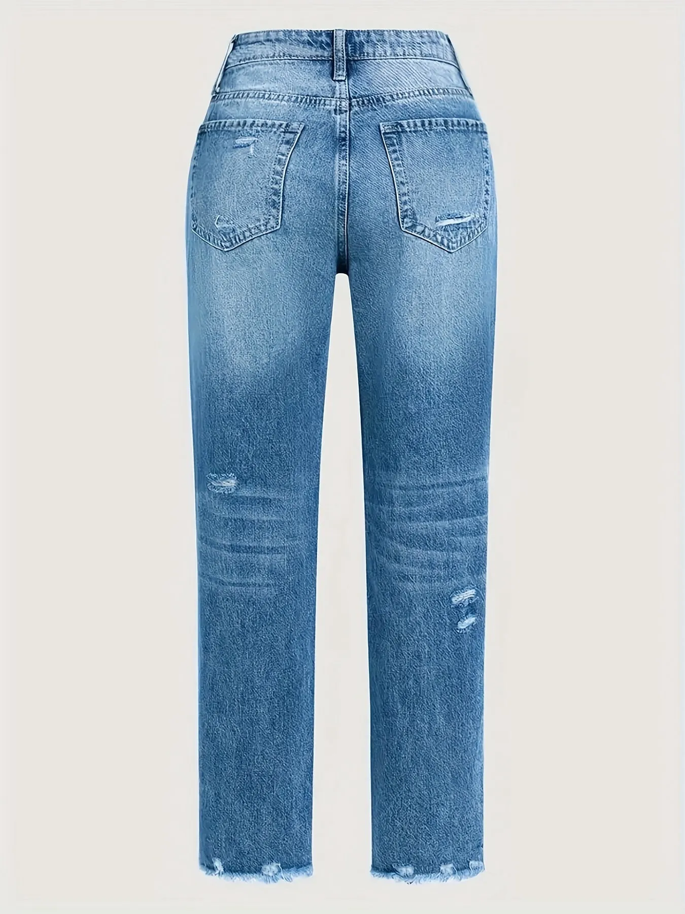 Lotte - Geripte Cropped Jeans Voor Casual Stijl