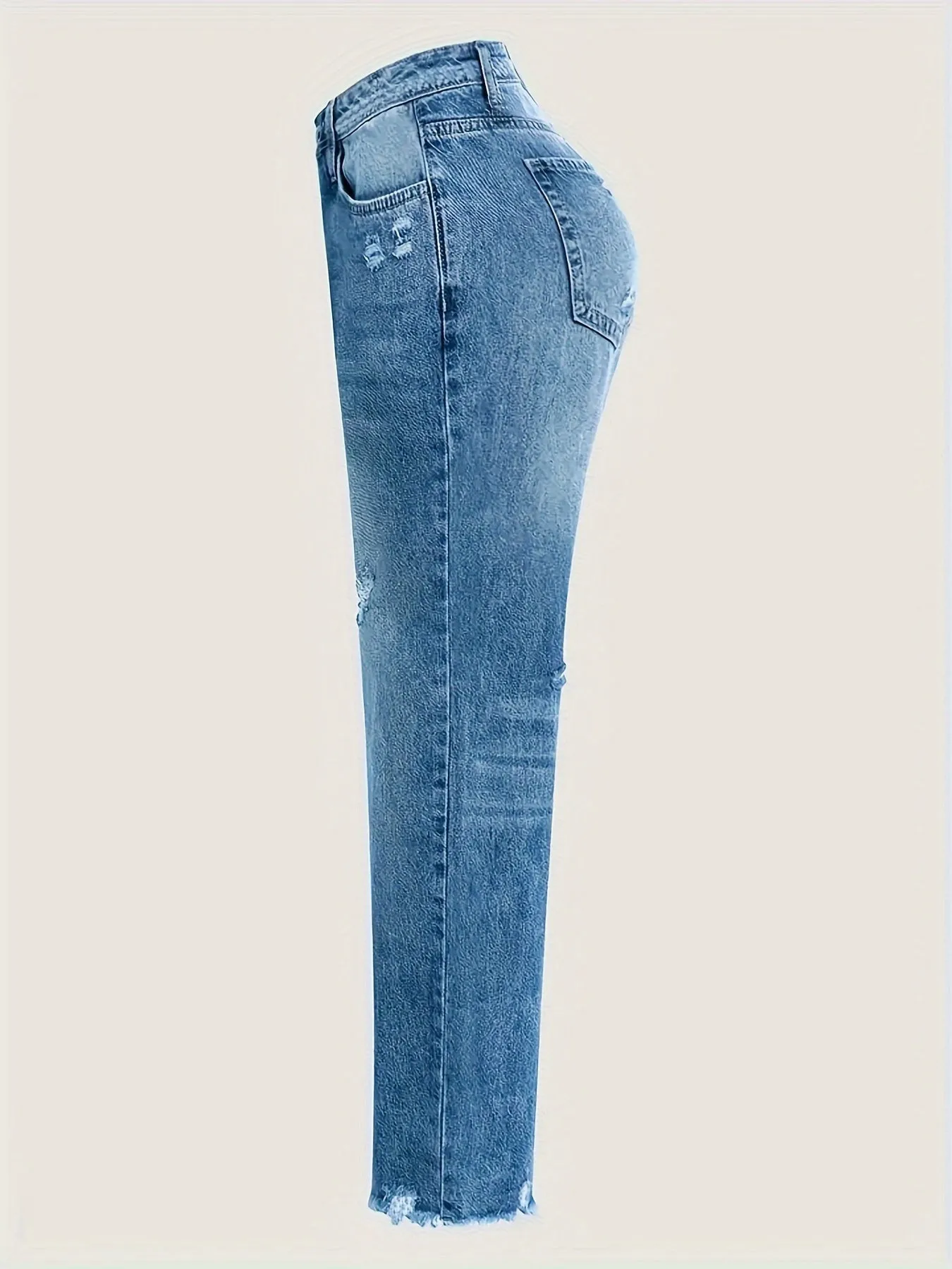 Lotte - Geripte Cropped Jeans Voor Casual Stijl