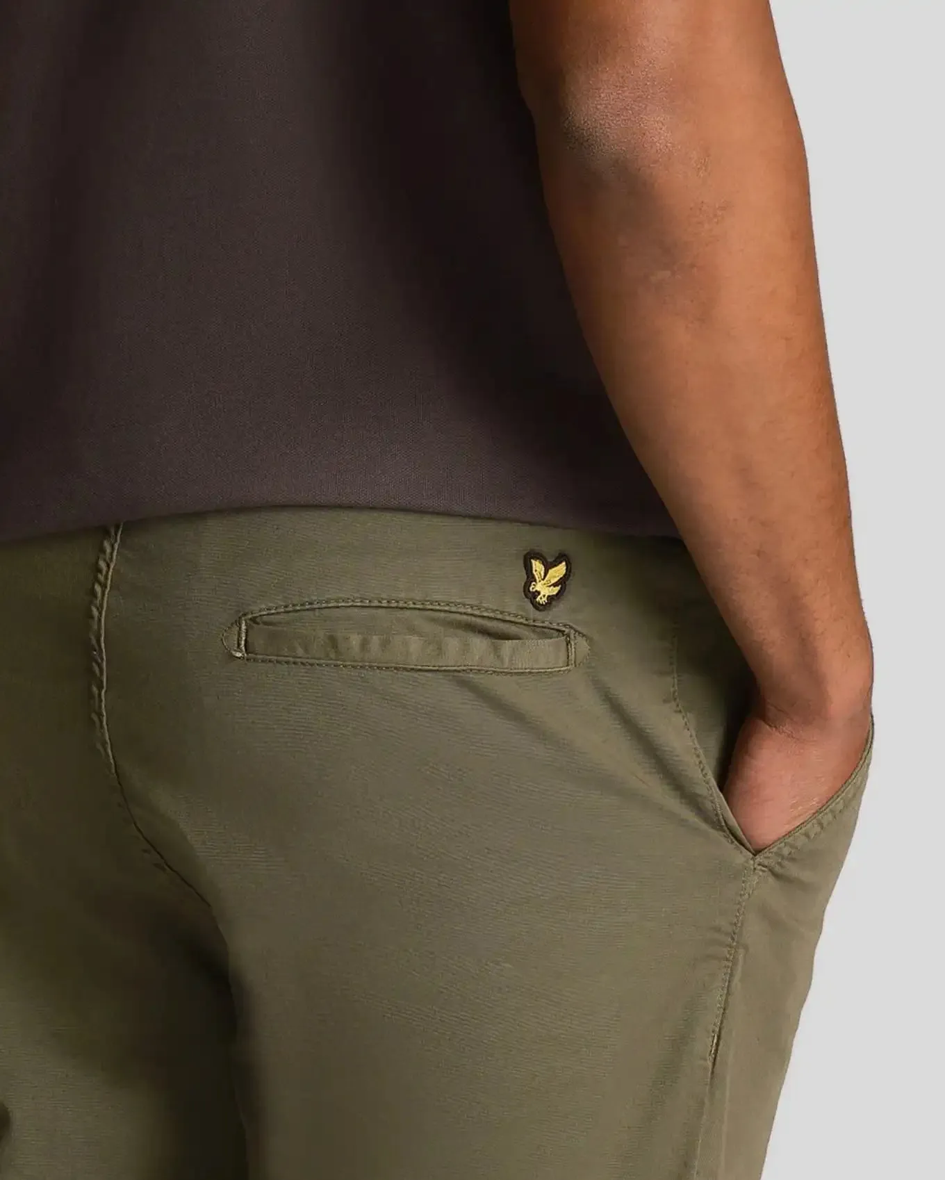Lyle & Scott Mens Anfield Chino Shorts Olive