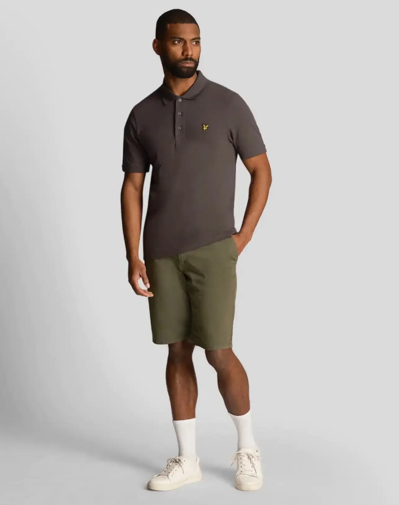 Lyle & Scott Mens Anfield Chino Shorts Olive