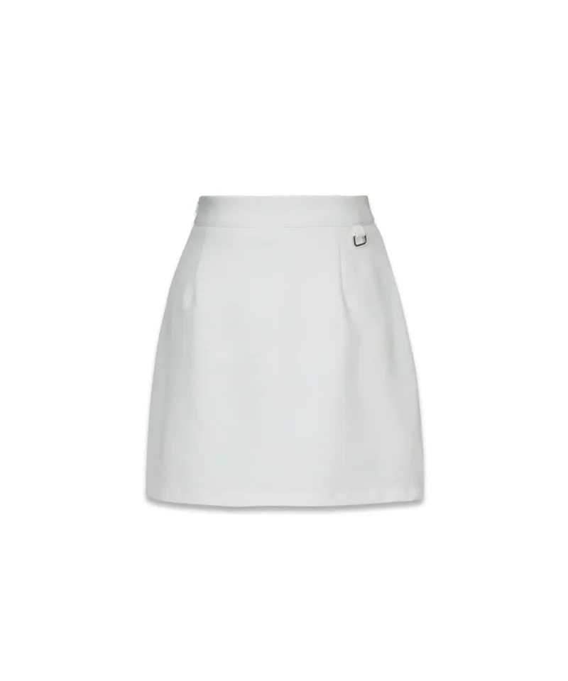 MACKY Golf: Daisy Slit Skirt Pants - White
