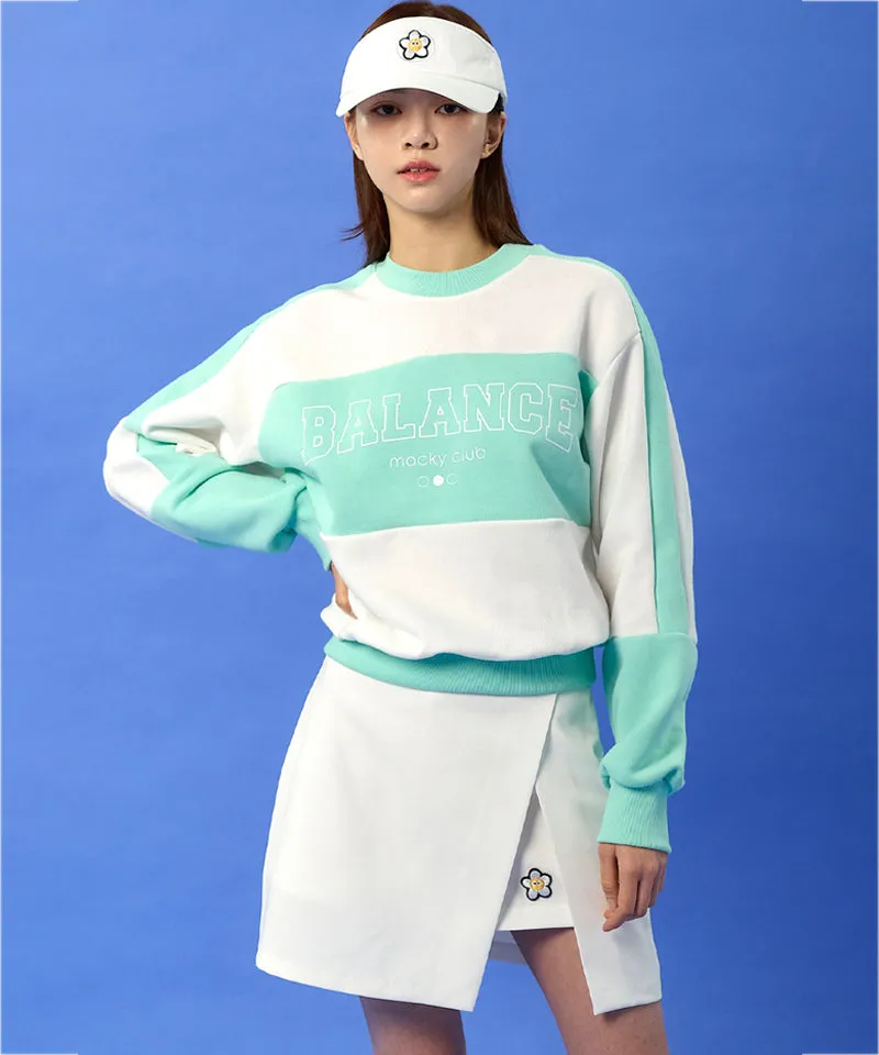 MACKY Golf: Daisy Slit Skirt Pants - White